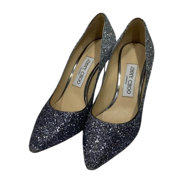 JIMMY CHOO（ジミーチュウ） ヒールパンプス グリッターヒールパンプス