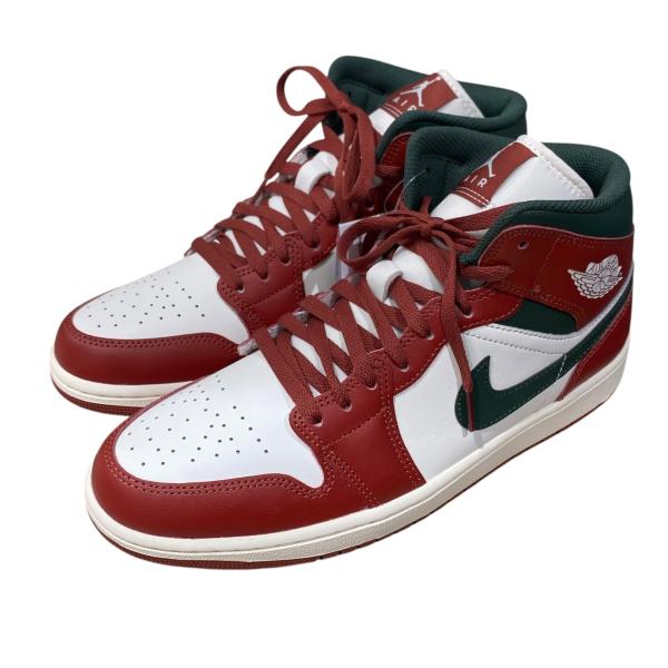 ナイキ NIKE ■ AIR JORDAN 1 MID DQ8426-105 ホワイト×レッド×グリーン サイズ：28