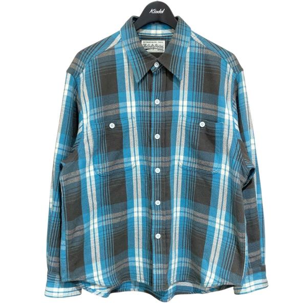 WACKO MARIA（ワコマリア） WACKO MARIA CHECK FLANNEL SHIRT ブルー