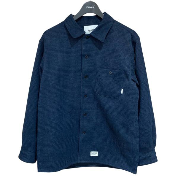 トップス WTAPS CRUMB LS POLY TWEED TEXTILE NAVY M WTAPS（ダブルタップス） WTAPS CRUMB ／ LS ／ POLY． TWEED