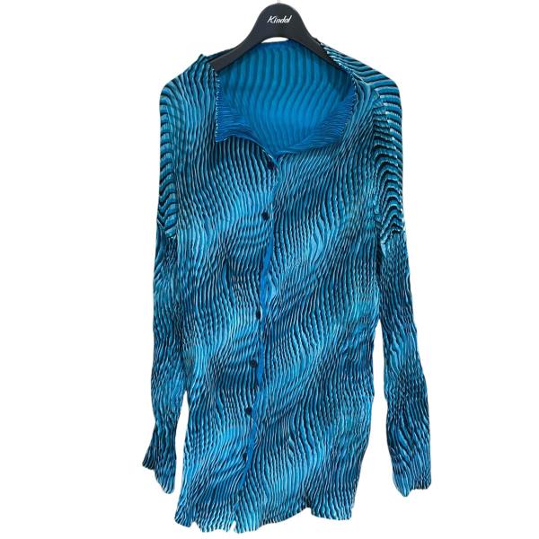 ISSEY MIYAKE（イッセイミヤケ） 総柄プリーツカーディガン IM81FJ113