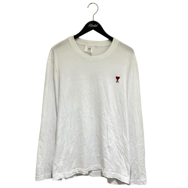 【新品未使用】ami 長袖Tシャツ ホワイト ハート刺繍 Lサイズ ami ハート刺繍 Tシャツ ホワイト - メルカリ