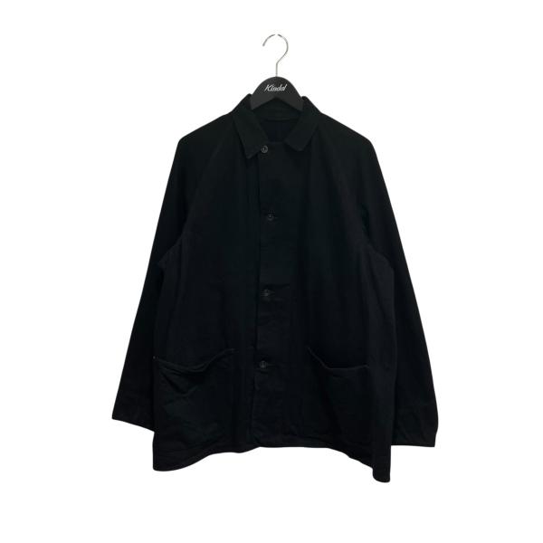 【美品】COMOLI コモリ デニム ジャケット テーラード 黒Ｌサイズ COMOLI（コモリ） デニム ワークジャケット Z01-01002 ブラック サイズ