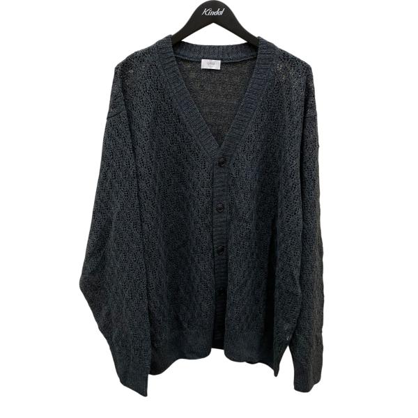 URU / 25SUK03/25SS/カーディガン(薄手)/2/レーヨン/GRY/無地// URU ウル 25SS ニットカーディガン 25SUK03 ネイビー サイズ：2