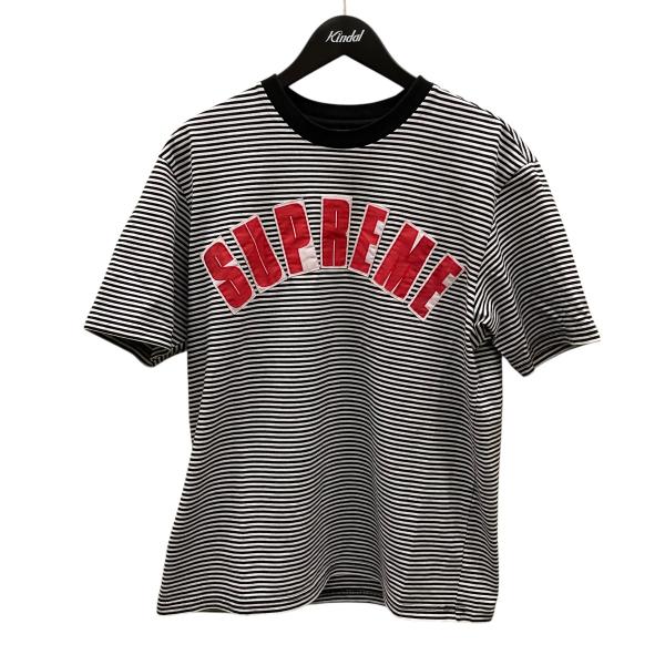 11700□Supreme L 半袖Tシャツ 水色 ボーダーラインbc11yt 11700□Supreme L 半袖Tシャツ 水色 ボーダーラインbc11yt