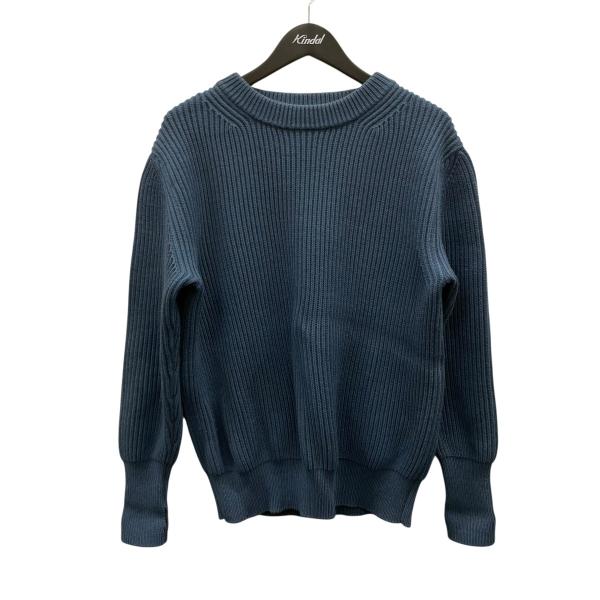 BATONER（バトナー） 厚手ニット ブルー : カインドオルYahoo!店