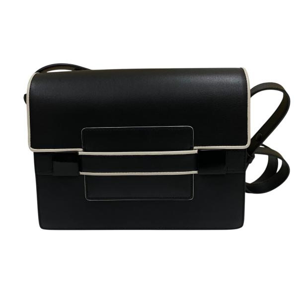 DELVAUX（デルヴォー） レザーショルダーバッグ ブラック