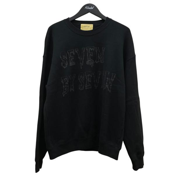 セブンバイセブン SEVEN BY SEVEN PULLOVER SWEAT プルオーバースウェット ロゴプリント コットン 長袖スウェット トレーナ