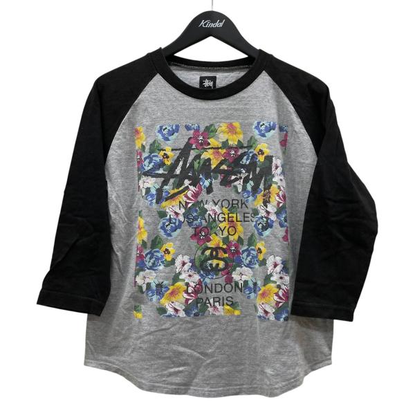 STUSSY（ステューシー） 花 プリント ラグランスリーブ ロングスリーブ 