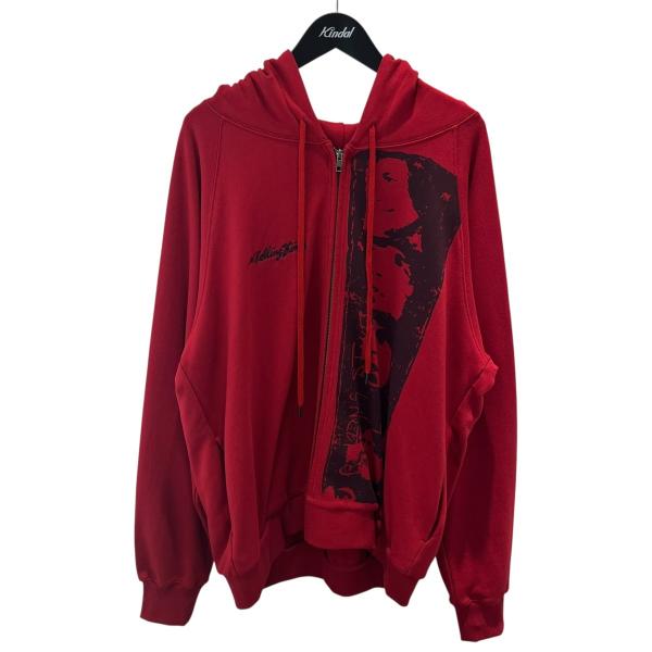 WIND AND SEA（ウィンダンシー） ジップパーカー レッド サイズ：M