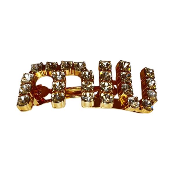 miu miu（ミュウミュウ） 【値下げ】MIU MIU クリスタル ヘアクリップ