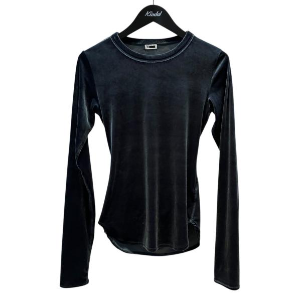 H hbeauty&youth ベルベット長袖トップス エイチビュティー エイチビューティアンドユース H BEAUTY＆YOUTH バックオープンベロア