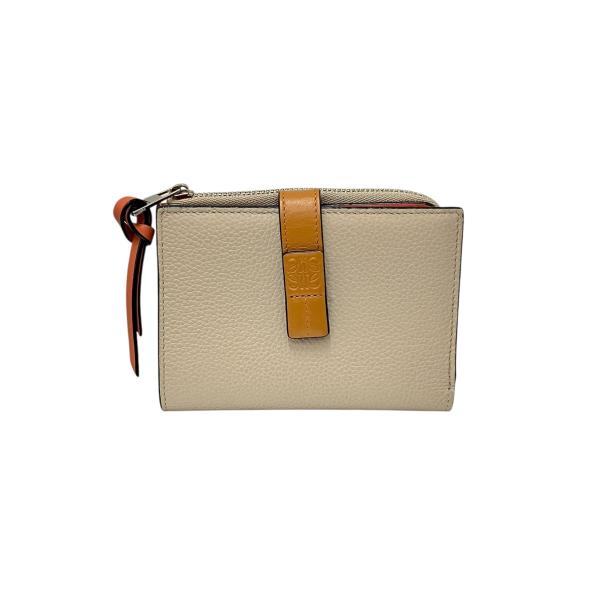 LOEWE アナグラム 二つ折り財布 ベージュ LOEWE（ロエベ） アナグラム二つ折り財布 062229 ベージュ