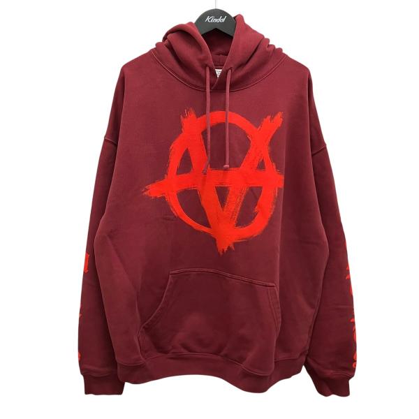 値下げ】VETEMENTS アナーキープリントパーカー UE51TR650R バー