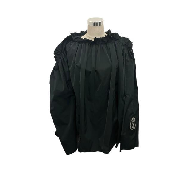 MM6 メゾンマルジェラ イタリア製 総柄 ギャザースリーブ ブラウス Lサイズ MARTIN MARGIELA（マルタン マルジェラ） MM6 Maison Margiela 22AW