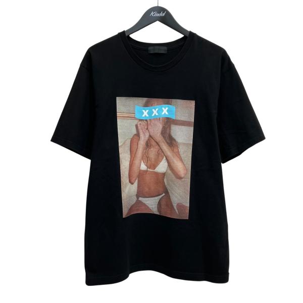 【値下げ】GOD SELECTION XXX プリントTシャツ ブラック サイズ：L (イオンモール橿原店)