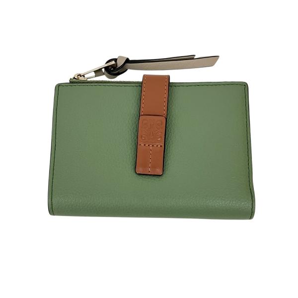 【aoi様】専用・緑/ベージュ≪フォロー割特価≫ LOEWE（ロエベ） LOEWE 2つ折り財布 C660Z41X01 グリーン×ベージュ