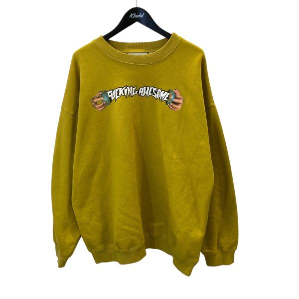 ファッキングオーサム Fucking Awesome World Cup Crewneck トレーナー／スウェット マスタード サイズ：XL