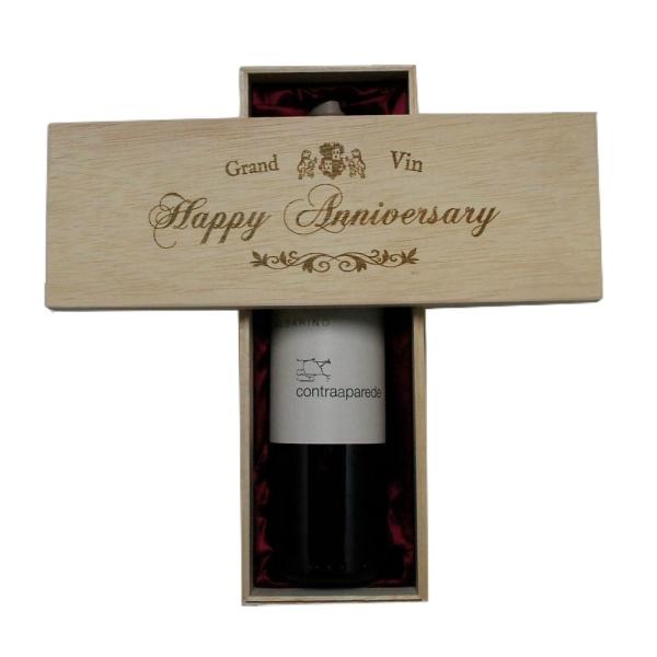 結婚記念日 の贈り物に おすすめ 白ワイン コントラアパレーデ Happy Anniversary 刻印木箱入り Buyee Buyee Jasa Perwakilan Pembelian Barang Online Di Jepang