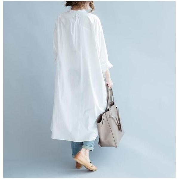 ロングシャツ シャツワンピース ロング丈 レディース チュニック ロングワンピース 白シャツ 体型カバー コットン 綿 トップス ロングドレス リゾート 短納期 Buyee 日本代购平台 产品购物网站大全 Buyee一站式代购 Bot Online