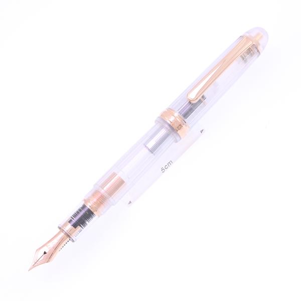 万年筆 プラチナ #3776 センチュリー NICEニース ロゼ 細字 中古-美品