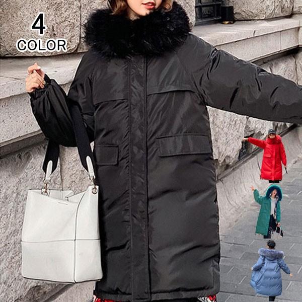 ダウンコート レディース 両面 中綿ジャケット ダウンジャケット アウター ロングコート フード付き ファッション 春 秋 冬 カジュアル コート 防寒 冬服 Adc362 金源ストア 通販 Yahoo ショッピング
