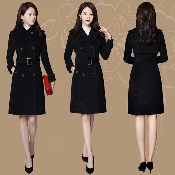 トレンチコート ロングコート 無地 ニットコート 冬アウター フォーマル パーティードレス 暖かい レディース 冬物 冬服 防寒 Dierenkliniekdepijp Nl