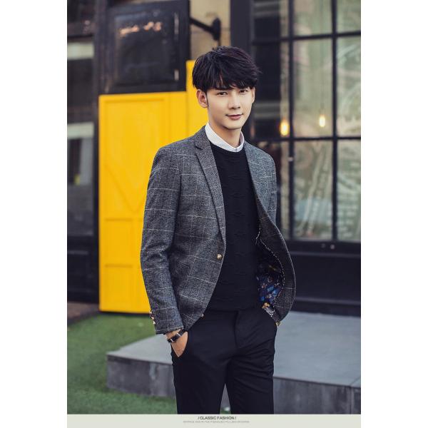 テーラードジャケット メンズ テーラード ジャケット ブレザー スーツ チェック柄 長袖 ビジネス 紳士用 通勤 アウター Jacket 細身 春 秋 冬 Buyee Buyee 提供一站式最全面最專業現地yahoo Japan拍賣代bid代拍代購服務 Bot Online