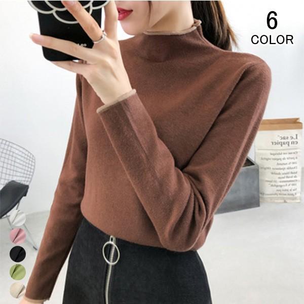 ニットセーター ニット レディース 長袖 丸首 ハイネック シンプル プルオーバー トップス セーター ファッション カジユアル 防寒 春 秋 冬 Akn70 金源ストア 通販 Yahoo ショッピング