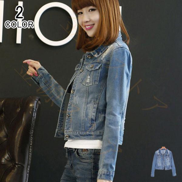 デニムジャケット パーカー Gジャン レディース アウター デニム 長袖 ジージャン コート ショート丈 韓国風 着痩せ カジュアル おしゃれ 春物 秋服 2シーズン Anz100 金源ストア 通販 Yahoo ショッピング