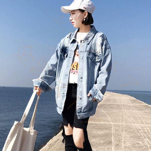 デニムジャケット パーカー Gジャン レディース アウター デニム 長袖 ジージャン コート インナー付き 韓国風 着痩せ ゆったり きれいめ ファッション Anz108 金源ストア 通販 Yahoo ショッピング