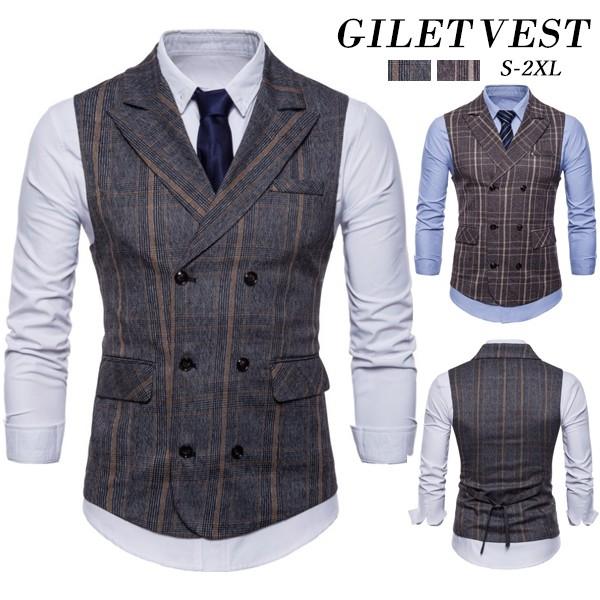 ベスト メンズ ジレー スーツベスト チョッキ フォーマルベスト 紳士服 ビジネス トップス 結婚式 パーティー チェック柄 スリムフィット カジュアル 成人式 Avest98 金源ストア 通販 Yahoo ショッピング