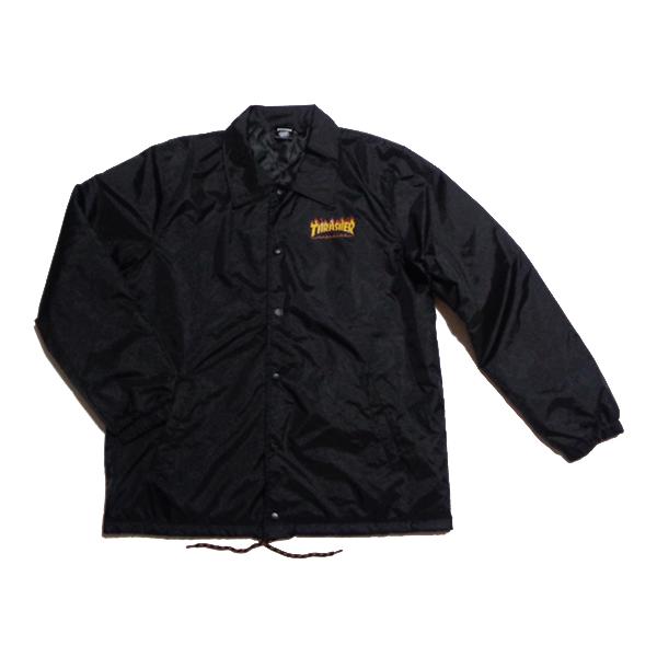 SANTA CRUZ CRUZ×THRASHER FLAME DOT L/S COACH JACKET サンタ
