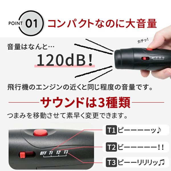 �d�q �z�C�b�X�� �P4 ���d�r�� �X�|�[�c �剹�� �N�}�΍� �F �u�U�[ �J �X�g���b�v�t�� 120db �A���[�� �h�� �ЊQ �n�k �h�� SOS mitas �|�C���g���� ���i�摜2