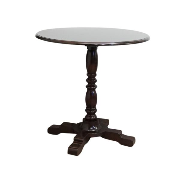 輸入家具 デザイナーズ テーブル ダークブラウンロココ調 サイド