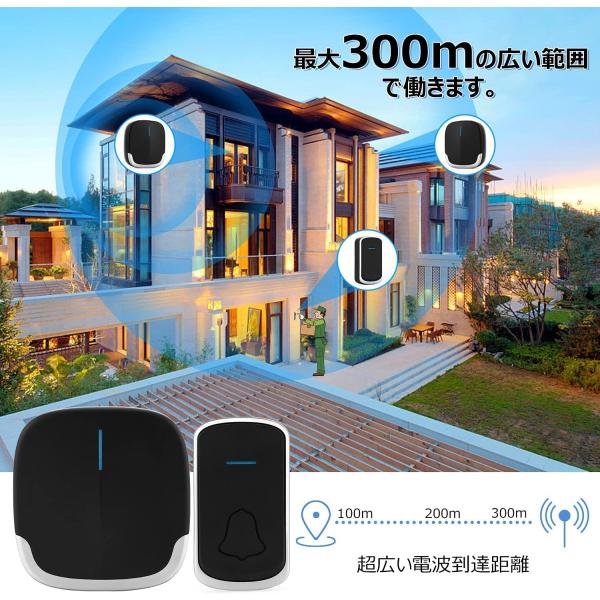 チャイム 電池式 ワイヤレス ワイヤレスインターフォン 呼び出しチャイムセット インターホン ドアフォン ドアチャイム ドアベル ドアホン Buyee Buyee บร การต วกลางจากญ ป น ซ อจากประเทศญ ป น