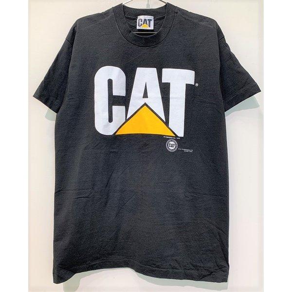 90s USA製 CAT Caterpillar 企業ロゴＴシャツ キャタピラー 古着