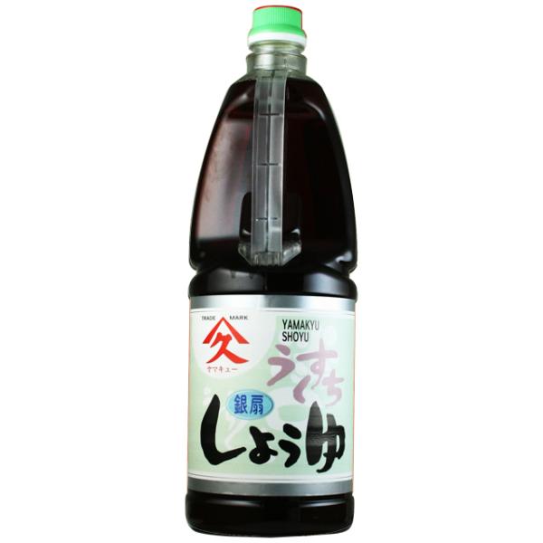 ヤマキュー　上級淡口銀扇醤油　1.8L　　久保醸造　うすくち醤油　鹿児島醤油
