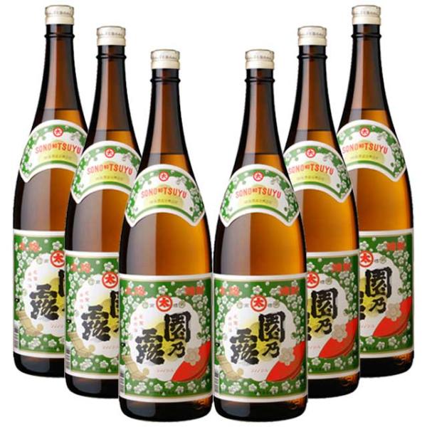 園乃露 25度 1800ml×6本 芋焼酎 植園酒造※北海道・東北エリアは別途運賃が1000円発生します。