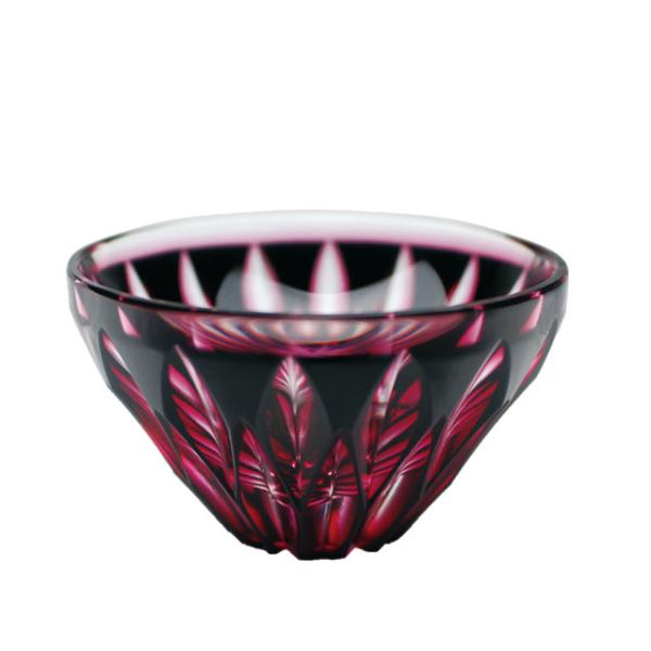 薩摩切子 二重被せ 桜島 盃 金赤/黒 : オーリックヤフー店 - 通販