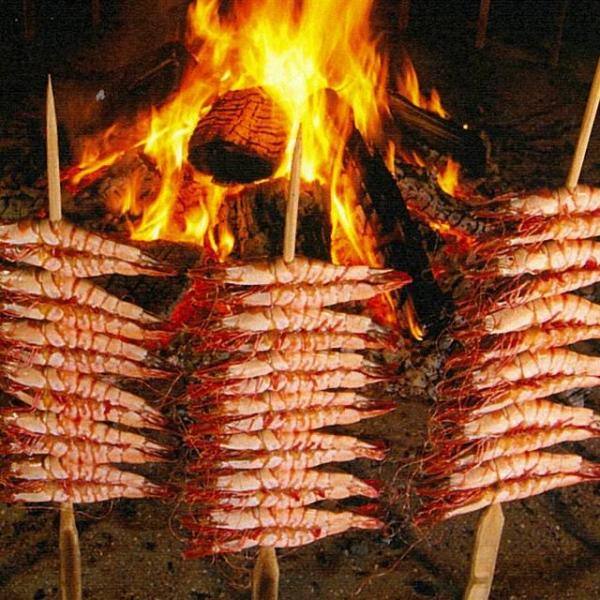 天然吊るし焼き海老 中サイズ 10尾 みやもと海産物 アシアカエビ／クマエビ※北海道・東北エリアは別途運賃が1000円発生します。