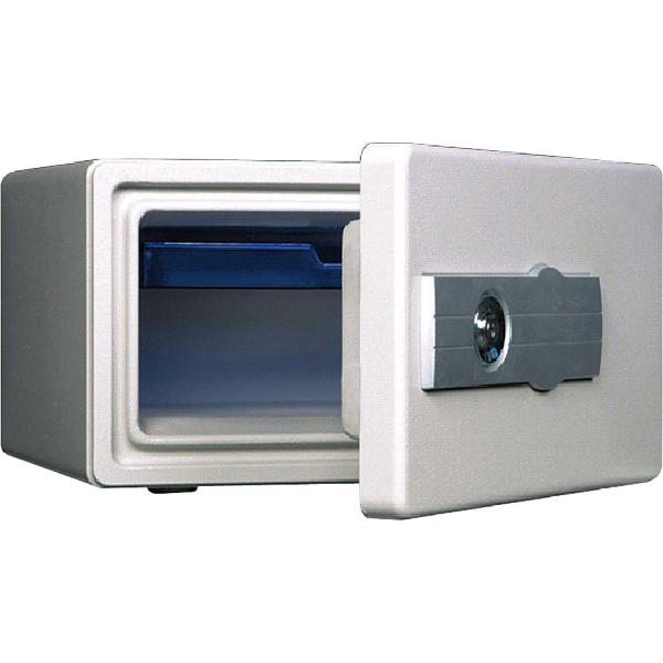 [種類]耐火金庫[外寸]幅444×奥行385×高さ249mm[内寸]幅329×奥行224×高さ144mm[容量]11リットル[重量]29kg[性能]一般紙用1時間耐火性能試験合格[付属品]トレー 1枚[備考]シリンダー錠のみで簡単に開閉でき...
