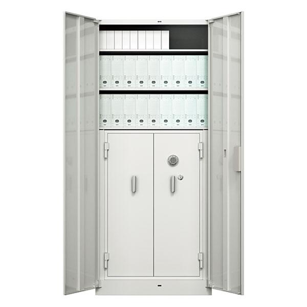 ITOKI イトーキ シンラインキャビネット耐火金庫組込型 ダイヤル ホワイトグレーW HTM-219HEN5-WE