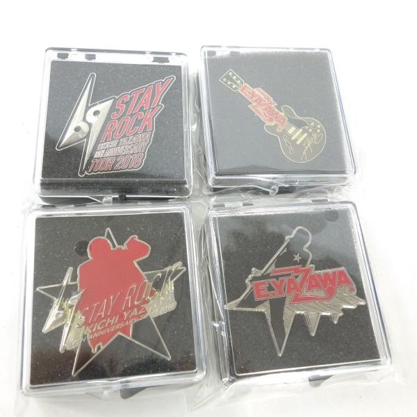 矢沢永吉 ピンバッジ 4点 セット ※中古(未開封あり) : お宝ストア