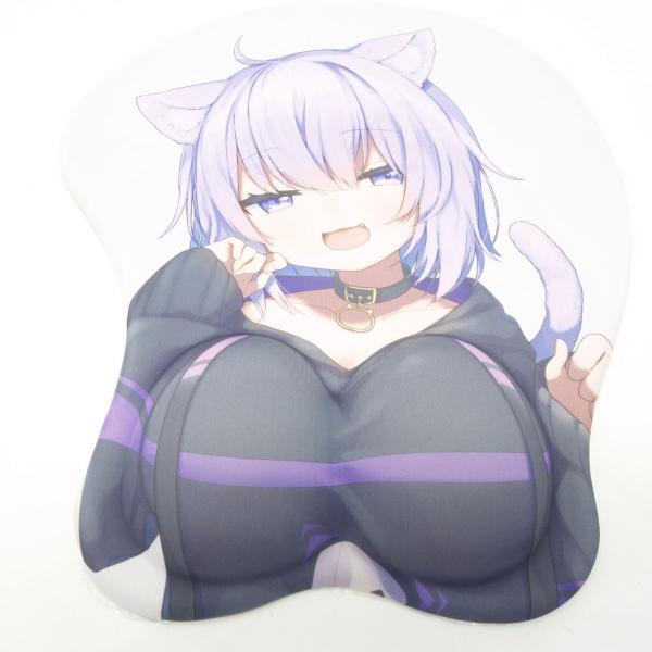 ホロライブ 猫又おかゆ おっぱいマウスパッド 60万人記念 ※中古 : お宝