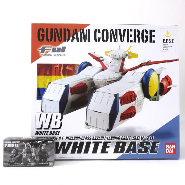 未開封】バンダイ FW GUNDAM CONVERGE WHITE BASE ＆ CONVERGE：CORE V