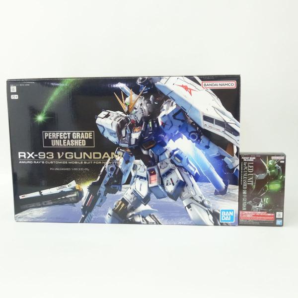 未組立】 PG UNLEASHED 1/60 νガンダム プラモデル + νガンダム用 LED