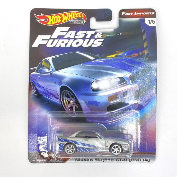 未開封】ホットウィール ワイルドスピード Nissan Skyline GT-R (BNR34