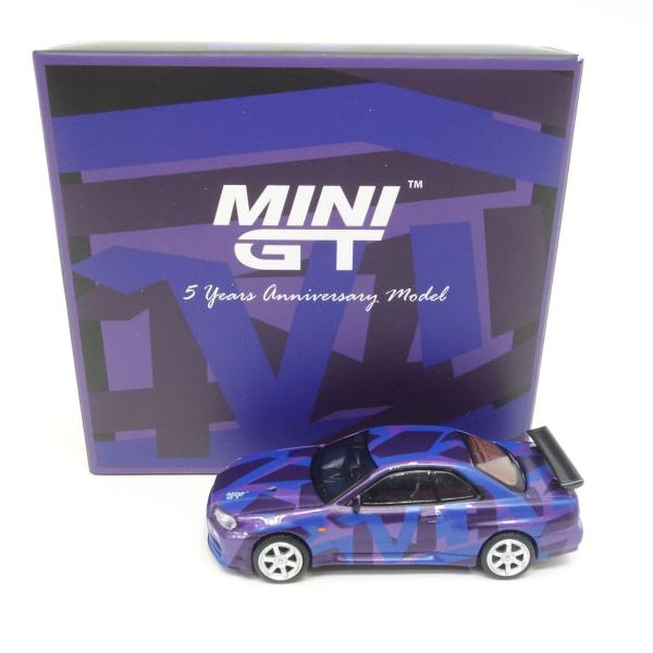 MINI GT 1/64 Nissan スカイライン GT-R R34 VスペックII デジカモ