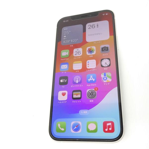 SIMフリー iPhone 12 128GB ホワイト MGHV3J/A バッテリー最大容量86